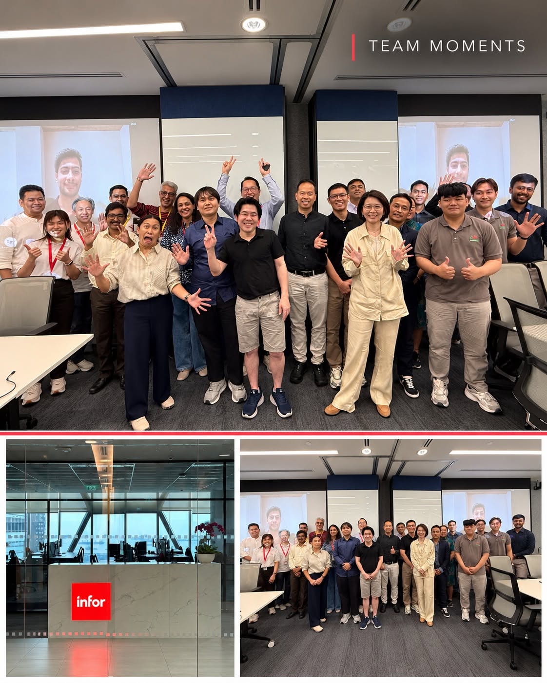 Team Moments 🤝 ภาพบรรยากาศ KM XTen เข้าร่วม Infor Velocity Suite Automation Advance Work Shop at Infor Singapore